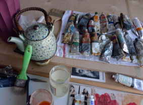 Studio Still Life With Japanese Teapot
